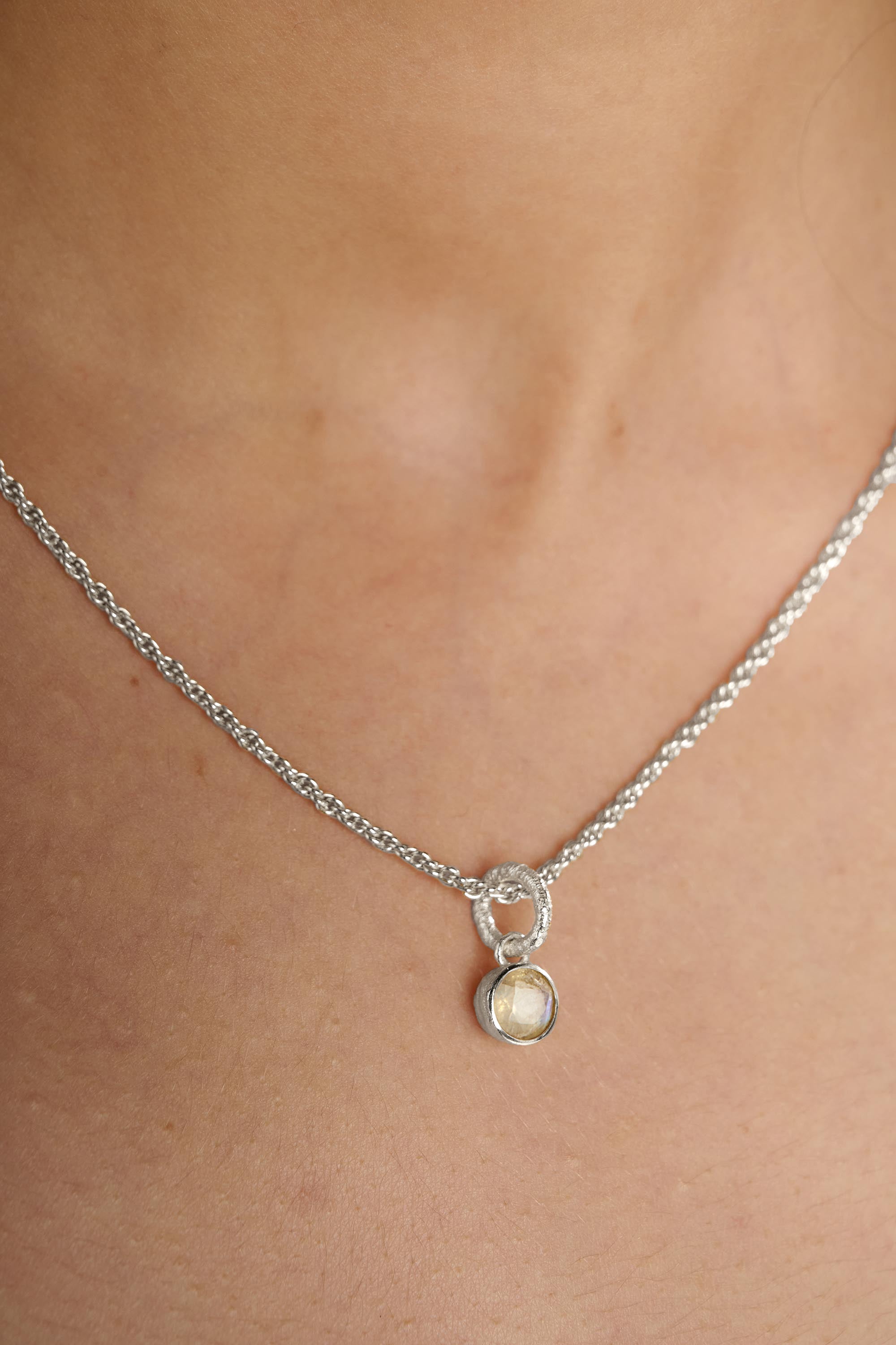 Birthstone Moonstone Necklace