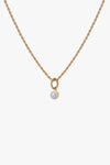 Pearl Birthstone Necklace Gold