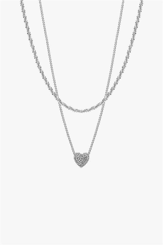 Heart & Chain Layering Set