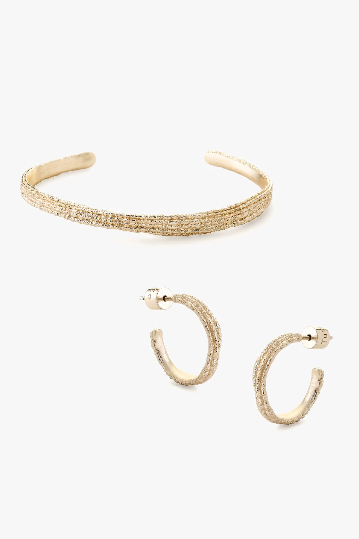 Ravine Earrings & Bangle Set