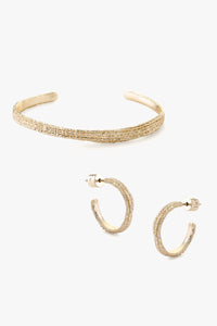 Ravine Earrings & Bangle Set