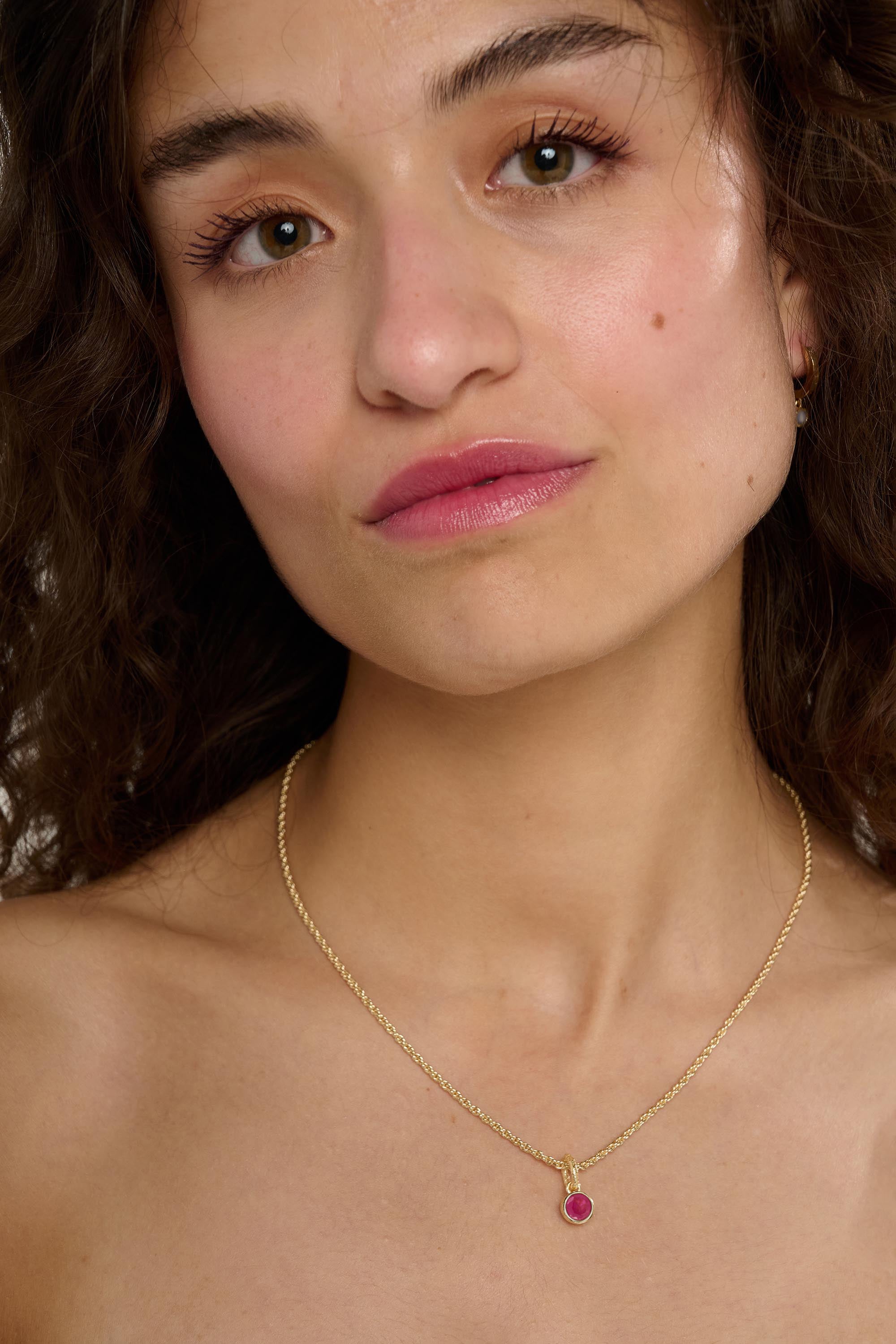 Birthstone Ruby Necklace