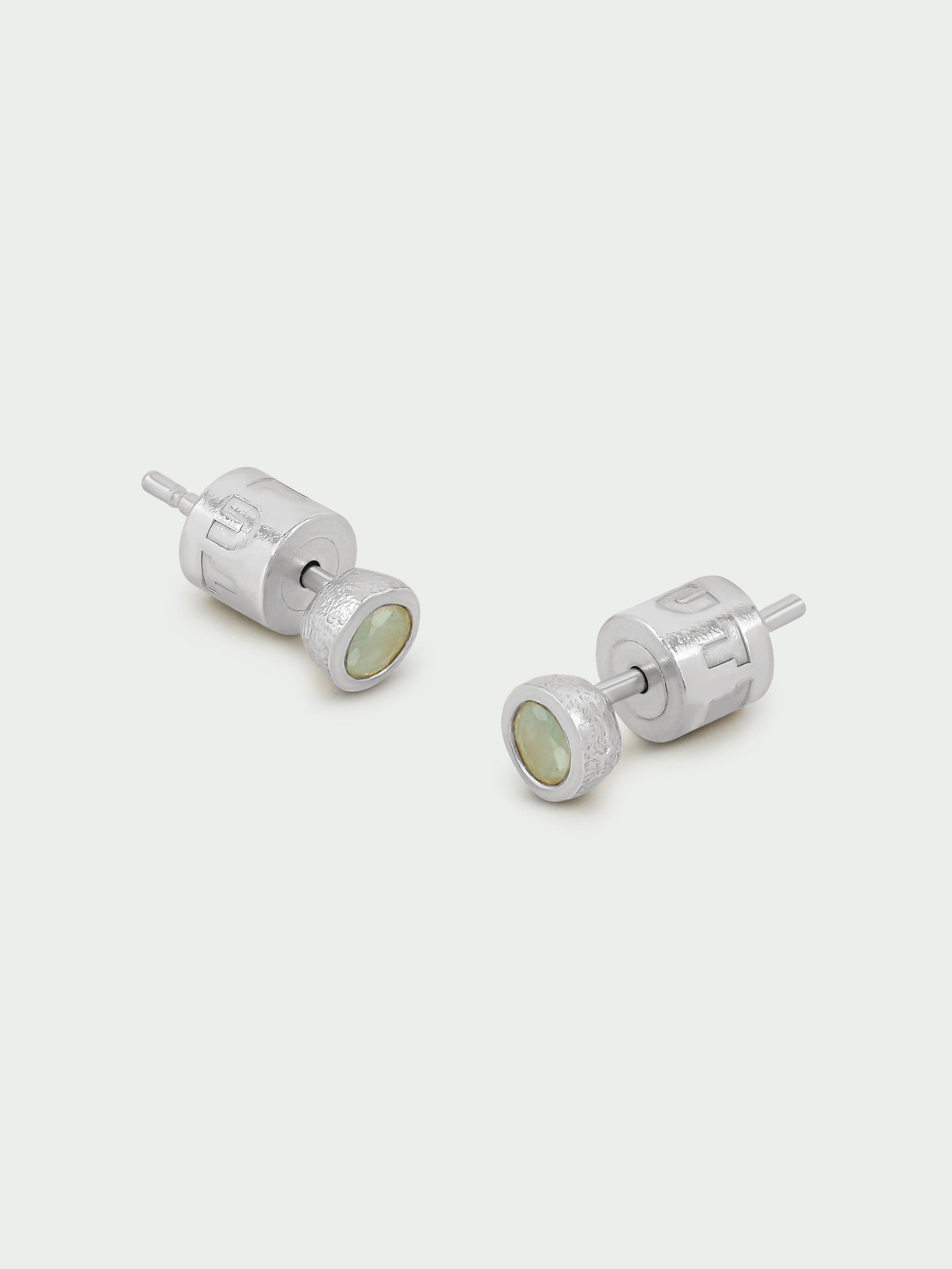 Birthstone Aquamarine Stud Earrings