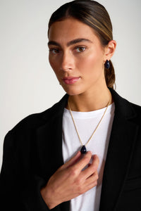 Hush Necklace Navy Enamel