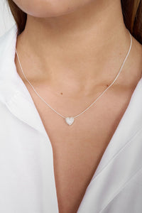 Pave Heart Earrings & Necklace Set