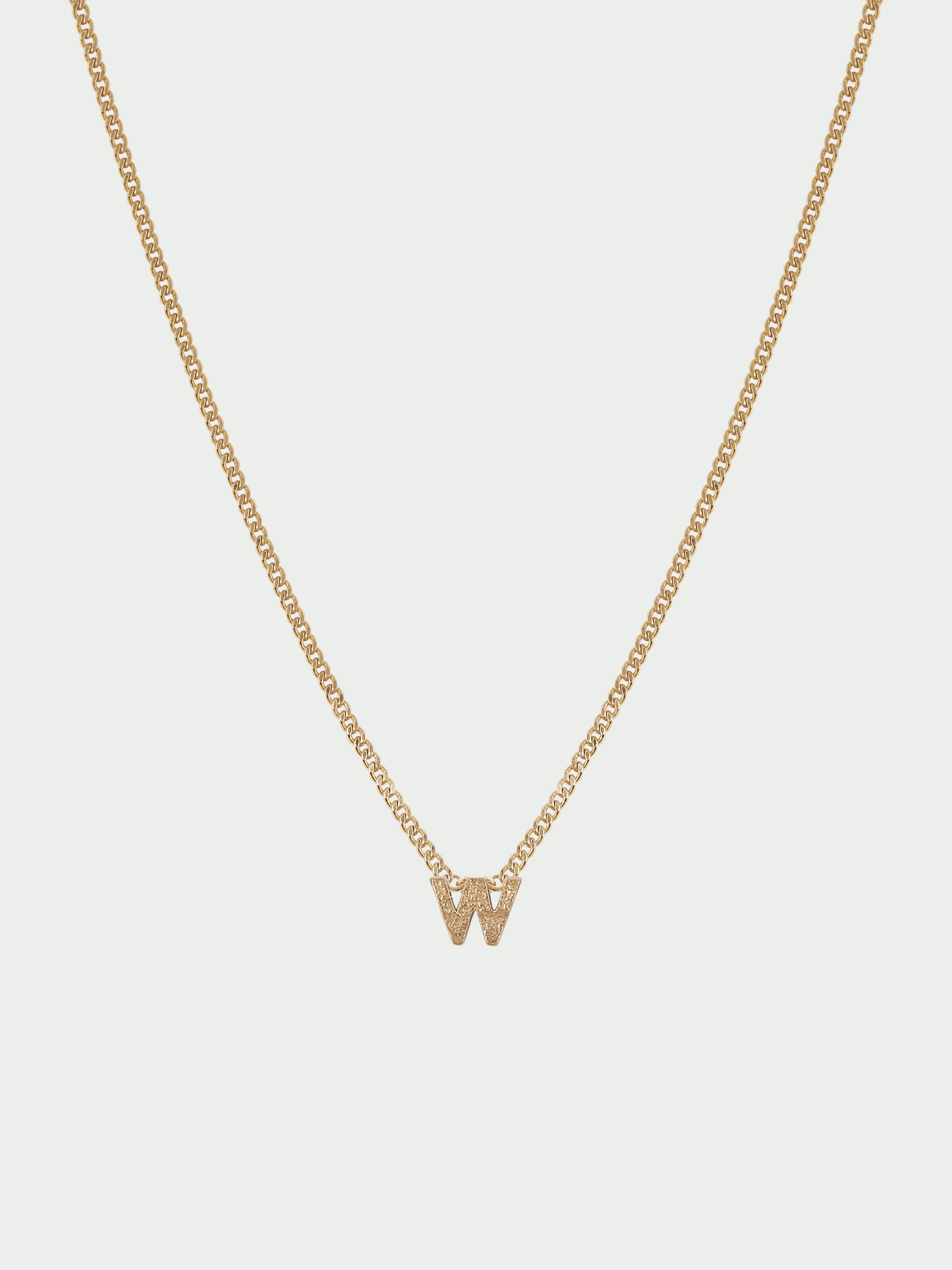 Alphabet W Necklace