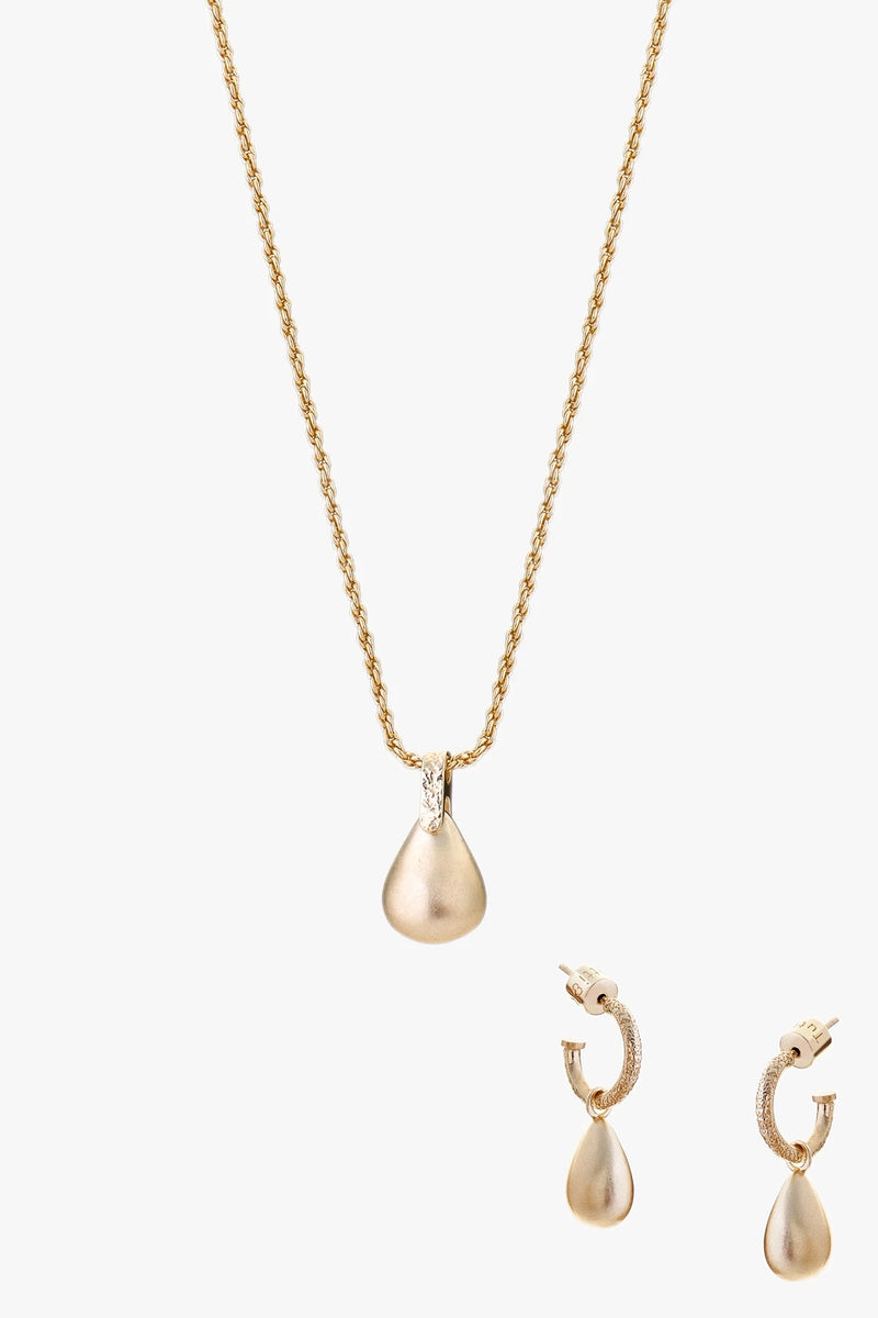 Pebble Earrings & Necklace Set