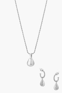 Pebble Earrings & Necklace Set