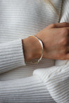 Textured Coastal Bangle Gold