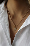 Initial Necklace Gold