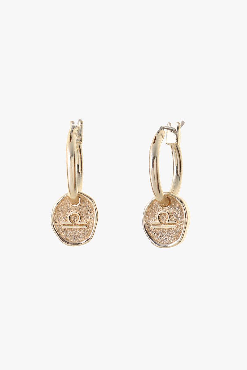 Zodiac Earrings Gold