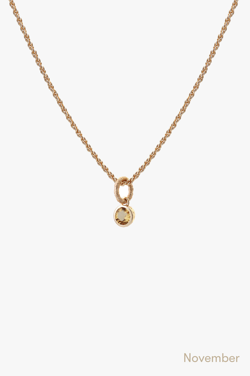 Birthstone Necklace Gold