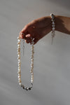 Organic Pearl Necklace Silver